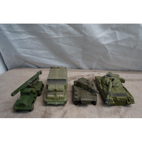 197 - Collection of Dinky Military Tanks & Vehicles etc