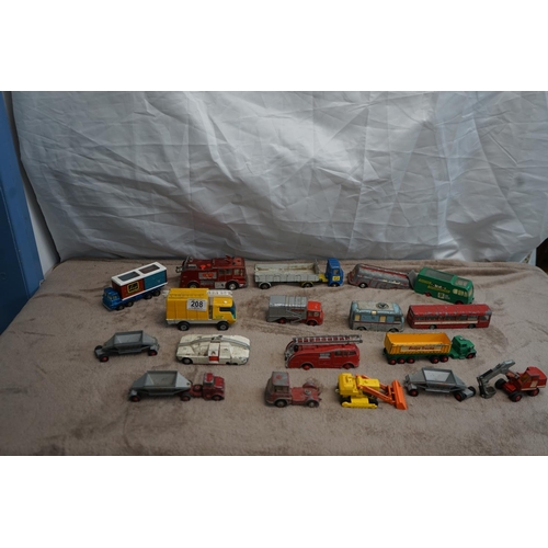 208 - Good Lot of Diecast Lorries etc incl. Dinky, Corgi etc