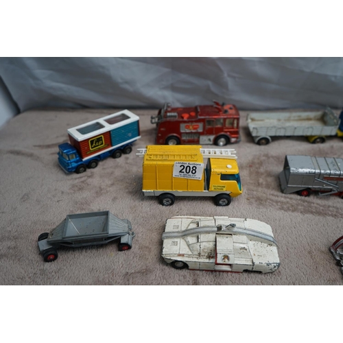 208 - Good Lot of Diecast Lorries etc incl. Dinky, Corgi etc