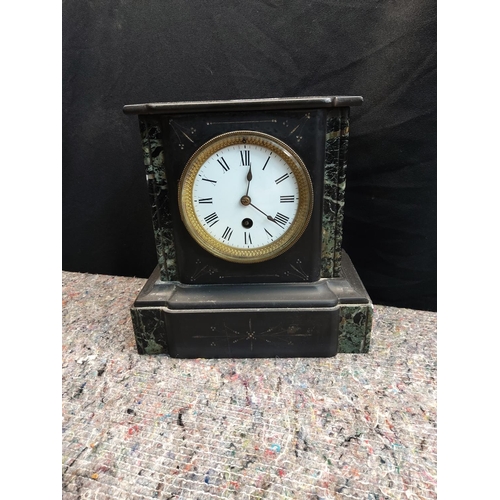 298 - 19th Century Slate Mantle Clock