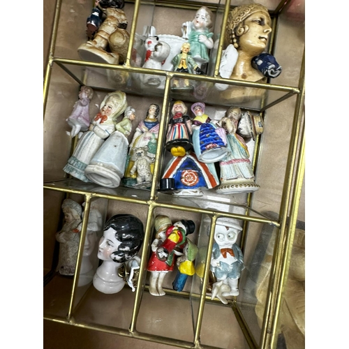 731 - Good Lot of Vintage Dolls and other various items inc Lime Stone carving Art Deco Miniatures Etc