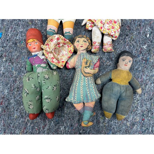 714 - Lot of Various Rag Dolls incl. Betty Boots etc