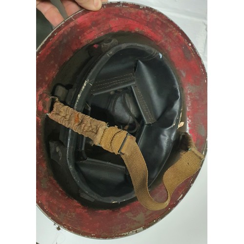 17A - A old military helmet plus a vintage bayonet