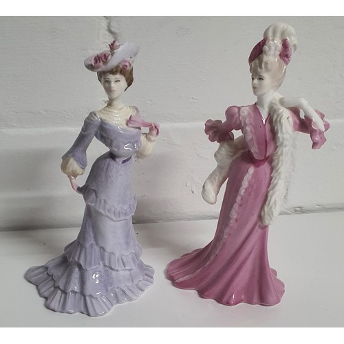 33B - 2x Coalport figurines - Lady Clara and Lilian