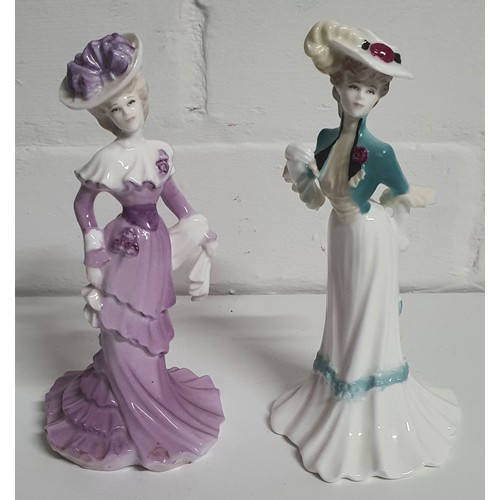 33A - 2x Coalport Figurines - Lady Sarah & Rose