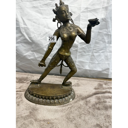 296 - Tibetan Bronze Sarva Buddha Dakini Statue 43cm