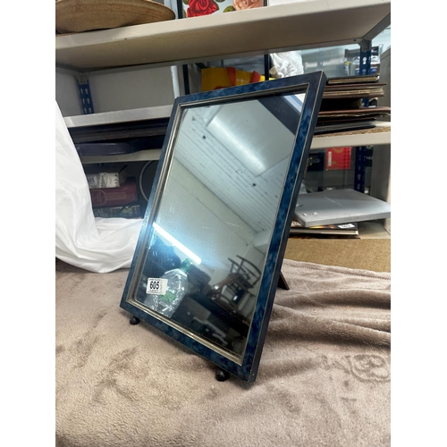 605 - Good Quality Antique Table Mirror 39x29cm