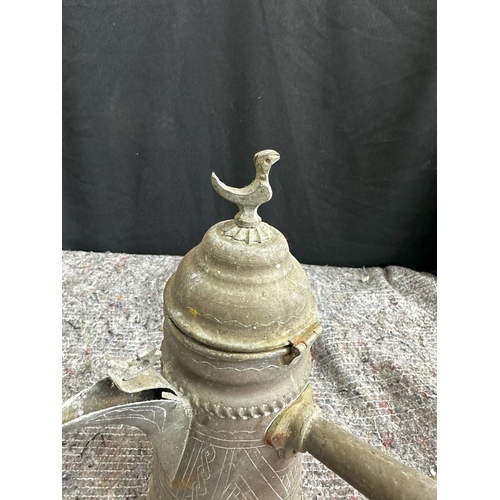 840 - Antique Brass Middle Eastern Coffee Pot