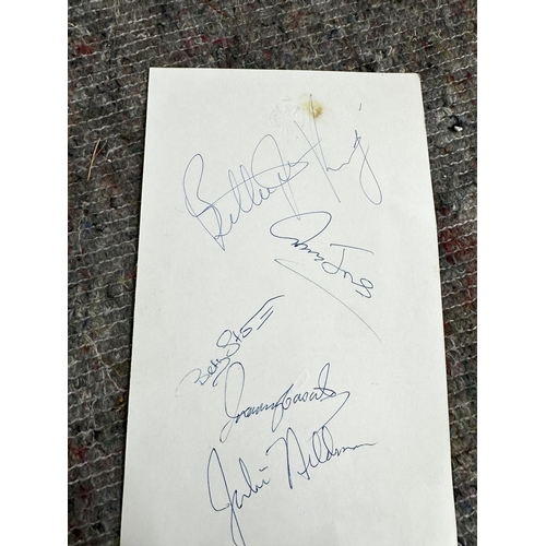 847 - Signed Menu from Virginia Slims Tennis Circuit Tour 1973. with Accompanying Letter