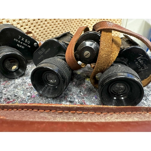 861 - Two Pairs of Vintage Binoculars and a Vintage Camera Tripod