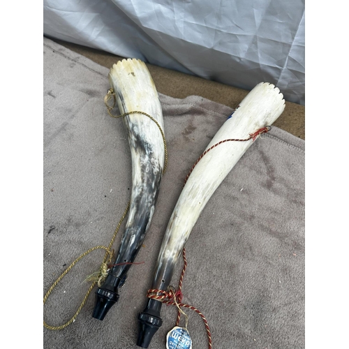 97 - Pair of Hunting Horns