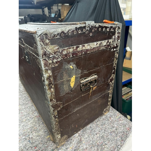 524 - Good Steamer Trunk with Original Lining etc