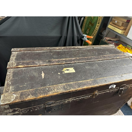 524 - Good Steamer Trunk with Original Lining etc