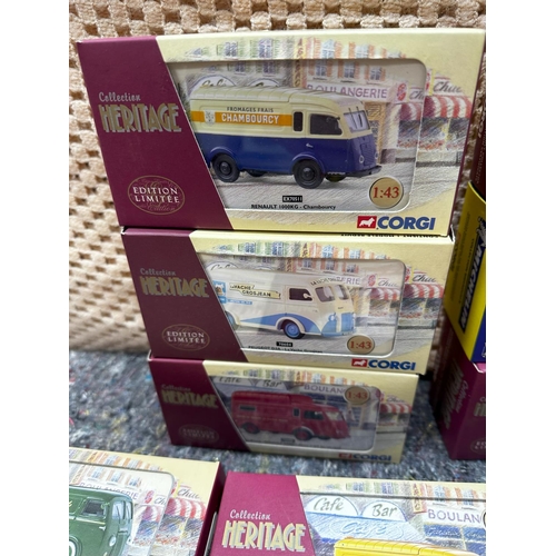 677 - Box Containing 24 New and Boxed Corgi Heritage Ltd Edition French Diecast Vehicles