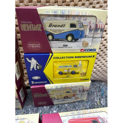 677 - Box Containing 24 New and Boxed Corgi Heritage Ltd Edition French Diecast Vehicles