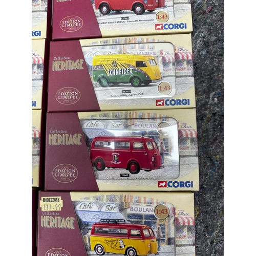 677 - Box Containing 24 New and Boxed Corgi Heritage Ltd Edition French Diecast Vehicles