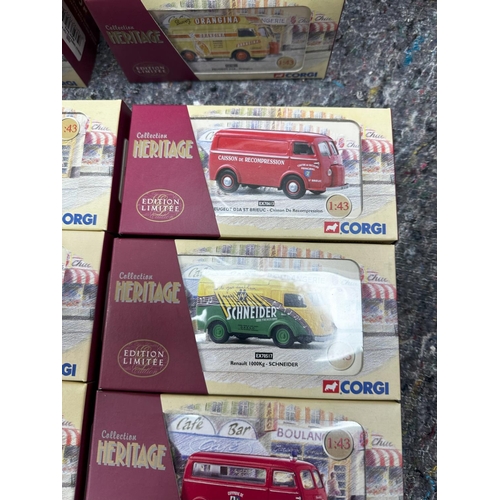 677 - Box Containing 24 New and Boxed Corgi Heritage Ltd Edition French Diecast Vehicles