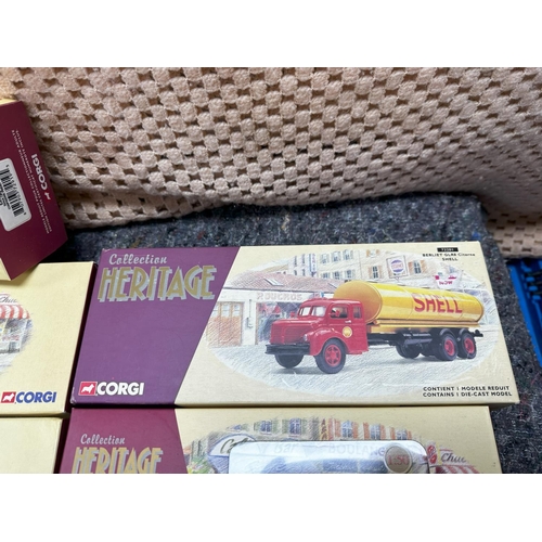 679 - Box Containing 10 New and Boxed Corgi Heritage Ltd Edition French Diecast Vehicles