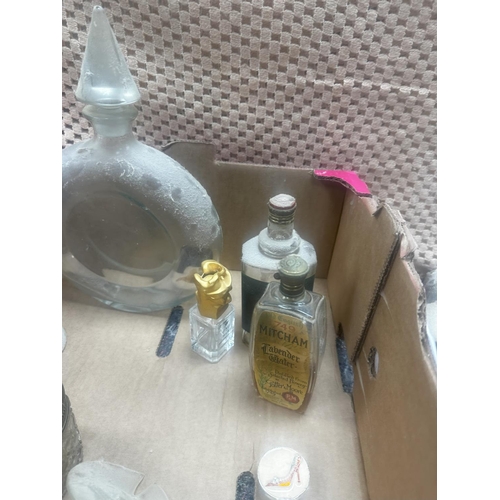 692 - Lot to Include, Deco Glass, Elena Figural Perfume Bottles, Vintage Perfume and other Curios