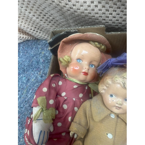 695 - 1930s Composition Doll & Two Other 1930s Dolls