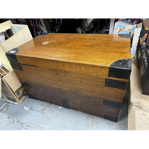 704 - Iron Bound Campaign Chest (77cm x 46cm x 46cm)