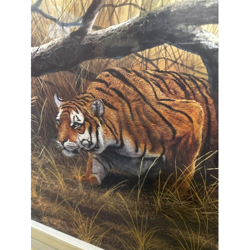 831 - Peter Jepson Pencil Signed Tiger Print 90cm x 70cm