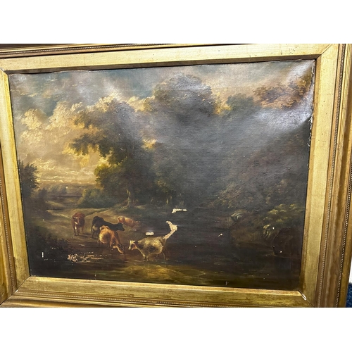 833 - 19th Century Framed Oil on Canvas AF 76cm x 60cm