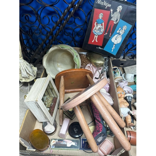 869 - Good Lot of Vintage Collectables incl. Vintage Doll Items, Novelty Telephone etc