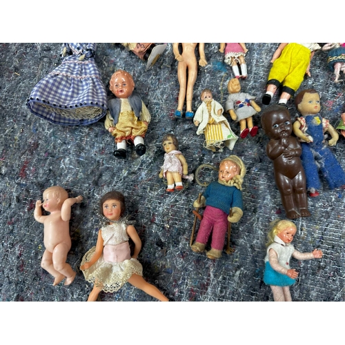 874 - Lot of Various Dollhouse Dolls etc