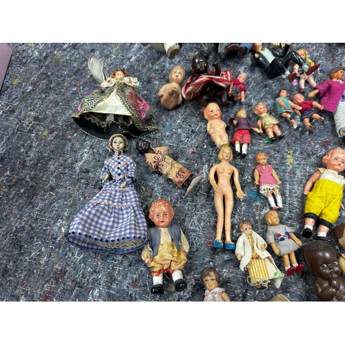 874 - Lot of Various Dollhouse Dolls etc