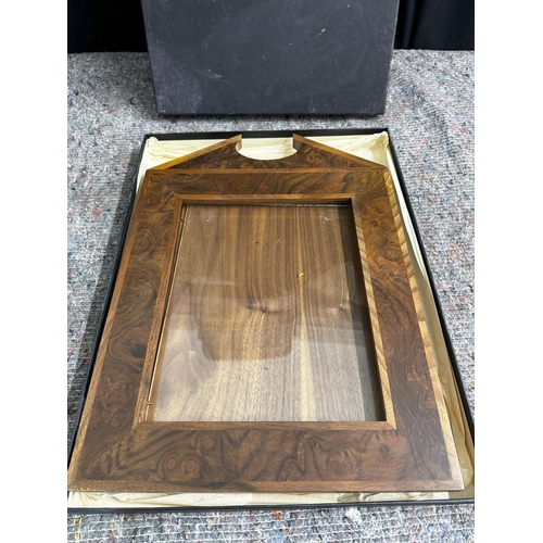 882 - David Linley for Alfred Dunhill - An Easel Back Walnut Picture Frame 32.5cm high x 22.5cm