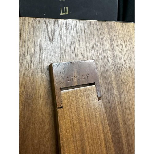 882 - David Linley for Alfred Dunhill - An Easel Back Walnut Picture Frame 32.5cm high x 22.5cm