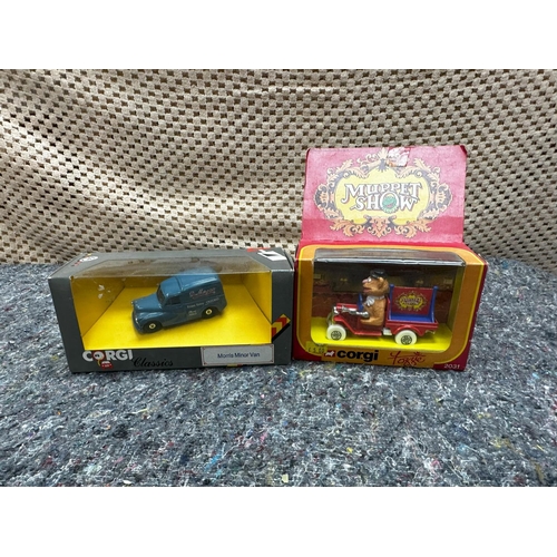 886 - Corgi 2031 Muppet Show M & B and Corgi Morris Minor Van