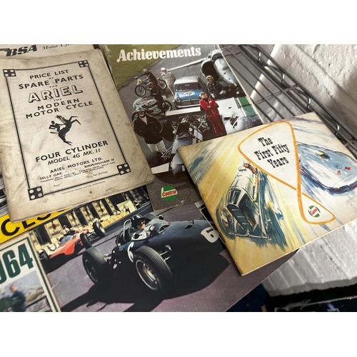 892 - A Large Collection of Vintage & Classic Motorcycle Owners Manuals etc