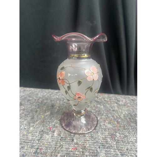 930 - German Nagel Glass Vase