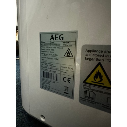 905 - AEG 9000 BTU Portable Air Conditioner AXP26U338CW Working