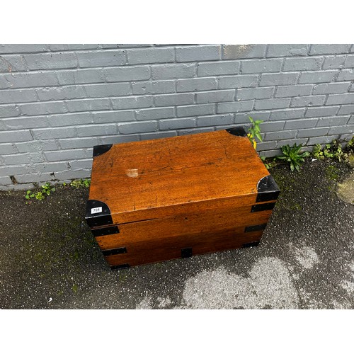 704 - Iron Bound Campaign Chest (77cm x 46cm x 46cm)