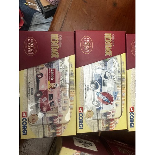 678 - Box Containing 16 New and Boxed Corgi Heritage Ltd Edition French Diecast Vehicles