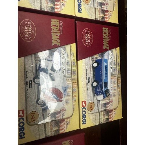 678 - Box Containing 16 New and Boxed Corgi Heritage Ltd Edition French Diecast Vehicles