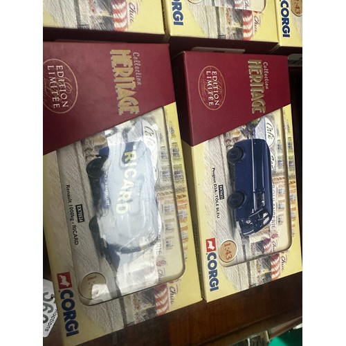 678 - Box Containing 16 New and Boxed Corgi Heritage Ltd Edition French Diecast Vehicles