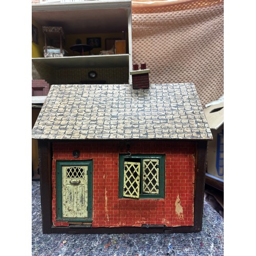 701 - A Collection of Dollhouses and Rooms including 2 Conservatories & all Accompanying Furniture (9 in t... 