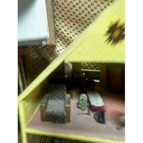 701 - A Collection of Dollhouses and Rooms including 2 Conservatories & all Accompanying Furniture (9 in t... 