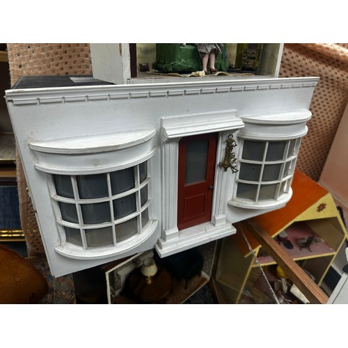 701 - A Collection of Dollhouses and Rooms including 2 Conservatories & all Accompanying Furniture (9 in t... 