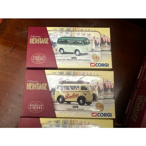 678 - Box Containing 16 New and Boxed Corgi Heritage Ltd Edition French Diecast Vehicles