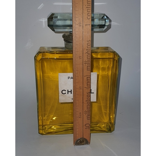 37 - Large vintage promo ex-display Chanel No5 Glass Bottle