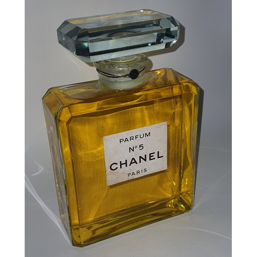 37 - Large vintage promo ex-display Chanel No5 Glass Bottle