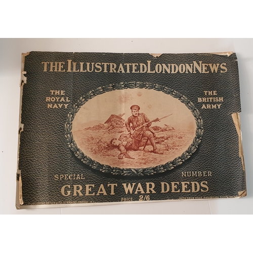 50 - Original antique large format illustrated London news - Special number great war deeds