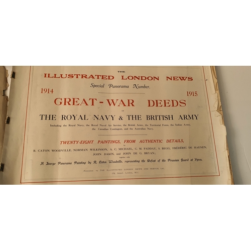 50 - Original antique large format illustrated London news - Special number great war deeds