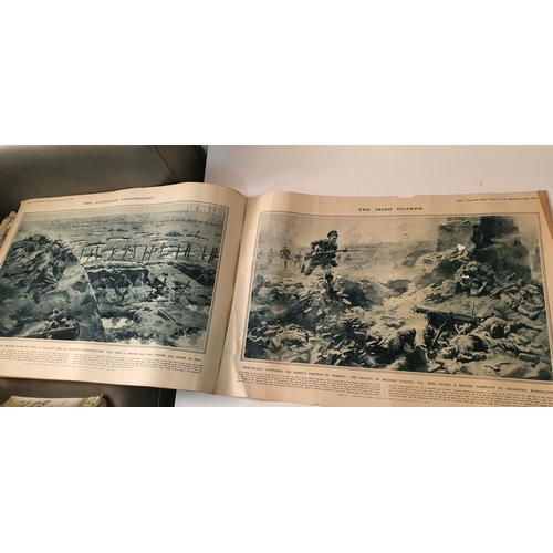 50 - Original antique large format illustrated London news - Special number great war deeds