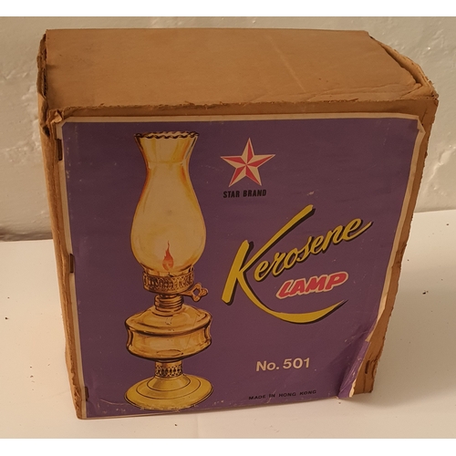 59 - Vintage boxed oil lamp